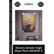 Carlburn Özel Üretim Dekoratif Duvar Tablo Sanatsal Ev Aksesuarı Duvara Asmalı Yağlı Boya Pano ALK2925-5