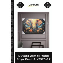 Carlburn Özel Üretim Dekoratif Salon Tablo Duvar Süsü Sanatsal Duvara Asmalı Yağlı Boya Pano ALK2925-17