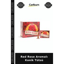 Carlburn Özel Üretim Kırmızı Gül Aromatik Kokulu Ev Dekor Rahatlatıcı Red Rose Aromalı Konik Tütsü