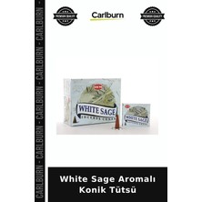 Carlburn Özel Üretim Aromatik Meditasyon Koku Rahatlatıcı White Sage Aromalı Konik Tütsü