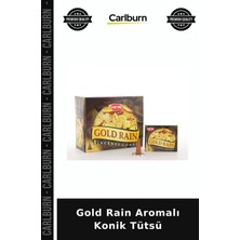 Carlburn Özel Üretim Hediye Dekoratif Koku Gold Rain Aromalı Konik Tütsü