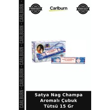 Carlburn Özel Üretim Meditasyon Rahatlatıcı Ev Kokusu Satya Nag Champa Aromalı Çubuk Tütsü 15 gr