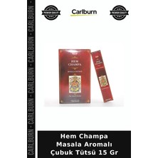 Carlburn Özel Üretim Koku Hem Champa Masala Aromalı Çubuk Tütsü 15 gr