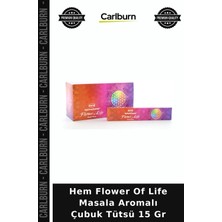 Carlburn Özel Üretim Meditasyon Doğal Koku Hem Flower Of Life Masala Aromalı Çubuk Tütsü 15 gr