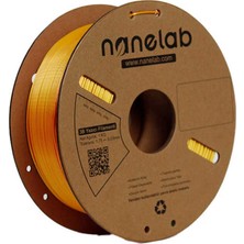 Nanelab Çift Renkli Silk Pla Filament - Altın-Kırmızı - 1.75MM - 1kg