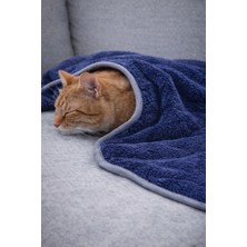 Maison Luré Çift Kat Yumuşak ve Sıcak Pet Battaniyesi, Biye Kenarlı Kedi ve Köpek Yatağı