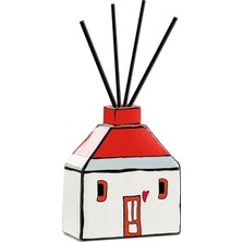 Egan Italy Le Casette Çubuklu Koku Difüzörü Kırmızı 11X13 cm