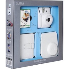 Instax Mini 12 Bundle Box Beyaz