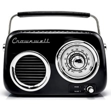 Crown Well CW022-B Nostajik Radyo, Siyah