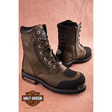 Harley Davidson Harley Davıdson Olive Genuine Leather Men's Boots & Booties HD1777055203