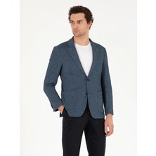 Cacharel Lacivert Slim Fit Ceket