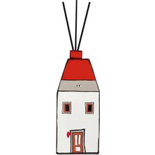 Egan Italy Le Casette Çubuklu Koku Difüzörü 11 cm x 27 cm Kırmızı