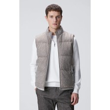 Network Beige Melange Wool Blend Vest