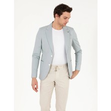 Cacharel Mavi Slim Fit Ceket