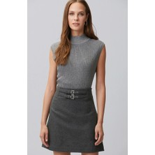Network Grey Melange Glitter Detail Sweater
