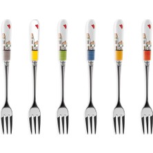 Egan Italy 6-Piece Mixed Color Dessert Spoon Set