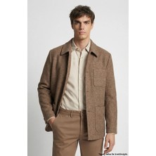 Network Beige Melange Wool Jacket
