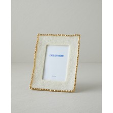 English Home Ariella Reçine Çerçeve 10X15 cm Beyaz – Gold
