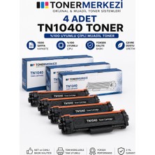 Toner Merkezi Brother Unıversal HL-1211W,HL-1111,MFC-1911W,MFC-1815,DCP-1511 TN1040 4 Adet Toner
