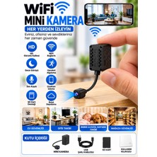 Azurtech Wifi Mini Kamera Hd Kablosuz Güvenlik Kamerası Gece Görüşlü Hareket Algılama Ses Kayıtlı