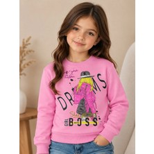 Kamikam Kaliteli 2 Ip Şardonlu Kız Sweatshirt
