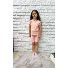 Kamikam Fırfırlı Güzel Yazlık Kız Çocuk Takım (1-2 Beden Büyük Almanızı Öneririz)