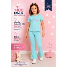 Kamikam Kaşkorse Nakışlı Harika Kız Çocuk Takım (1 Beden Büyük Alınmalı, Küçük Kalıp)