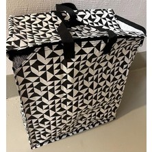 Ikea Knalla - Çanta Siyah/beyaz (47 Litre)