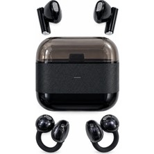 Shopwave Krm Kablosuz Bluetooth Kulaklık 2’si 1 Arada Klipsli Kulak Içi 4’lü Siyah Krm