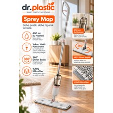 Myplas 360 Sprey Mop 400 ml Su Hazneli, 360° Döner Başlıklı, %100 Mikrofiber