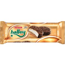 Ülker Halley Bisküvi 8X30G Çikolata Kaplı Marshmallowlu Atıştırmalık