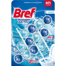 Bref Wc Blok Power Aktiv Okyanus 3 x 50 G - 4 Adet