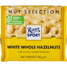 Ritter Sport Tane Fındıklı Beyaz Çikolata 100 G - 3 Adet
