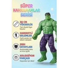 Farbu Oyuncak Avengers Süper Kahraman Serisinden Hulk Haraketli Eklemli Gerçekçi 30 cm Eğitici Oyuncak Figür