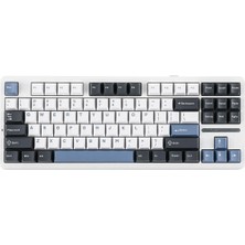 Aula F87 Mekanik Rgb Tkl Graywood V3 Switch Kablosuz Makrolu Hot Swap Klavye Beyaz