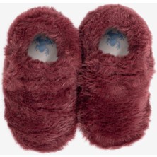 Hopfrög Furry Furry Bordo Kürk Barefoot Patik