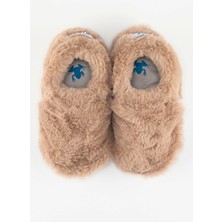 Hopfrög Furry Furry Bej Kürk Barefoot Patik