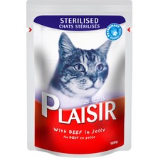Plaisir Pouch Sığıretli Sterilised 100 gr Plaisir Kedi Maması