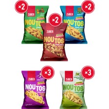 Züber Noutos Karma Parti Paketi 55g x 12 Adet (Kajun, Chili, Ege, Ekşi Krema, Yoğurt)