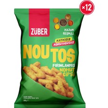 Züber Noutos Kajun Baharatlı Fırınlanmış Nohut Cipsi 55g x 12 Adet