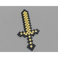 Voloyas 3D Baskı Pixel Kılıç Oyuncak – Siyah Beyaz Dekoratif Tasarım – Çocuklar Için. 24CM Uzunluk