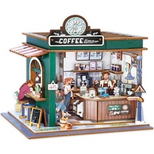 3D Wooden Puzzle Book Street View Coffee Shop  68072