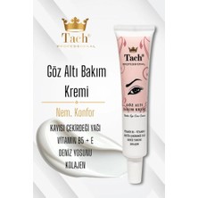 TACH Göz Altı Bakım Kremi 20 ML - İçeriğindeki Vitamin B5, Vitamin E, Deniz Yosunu, Kolajen ile Göz altı ve çevresini nemlendirirken cilt kırışıklarının giderilmesinde yardımcı olur