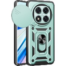 Xiaomi Redmi Note 14 Pro 4g Kılıf Pars Lens Yüzüklü Silikon - Yeşil