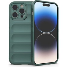 Apple iPhone 14 Pro Kılıf Optimum Silikon - Koyu Yeşil