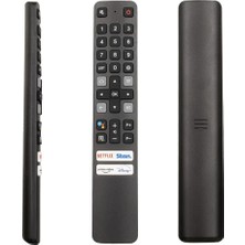 YFS Tcl Ile Uyumlu RC901V Far1 Netflix Stan Prime Video Disney+ Tuşlu Ses Komutlu Lcd-Led Tv Kumandası