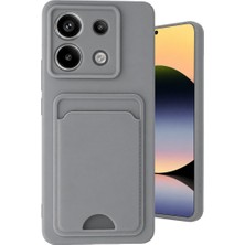 Xiaomi Redmi Note 13 Pro 5g Kılıf Kelvin Kartvizitli Silikon - Gri