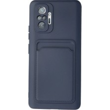 Xiaomi Redmi Note 10 Pro Kılıf Kelvin Kartvizitli Silikon - Lacivert