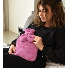 Pabtex Peluşçu Dayı Yumuşak Peluş Su Torbası Kılıfı Kurdele Detaylı, Sıcak Tutan Tasarım