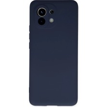 Xiaomi Mi 11 Kılıf Nano Içi Kadife Silikon - Lacivert